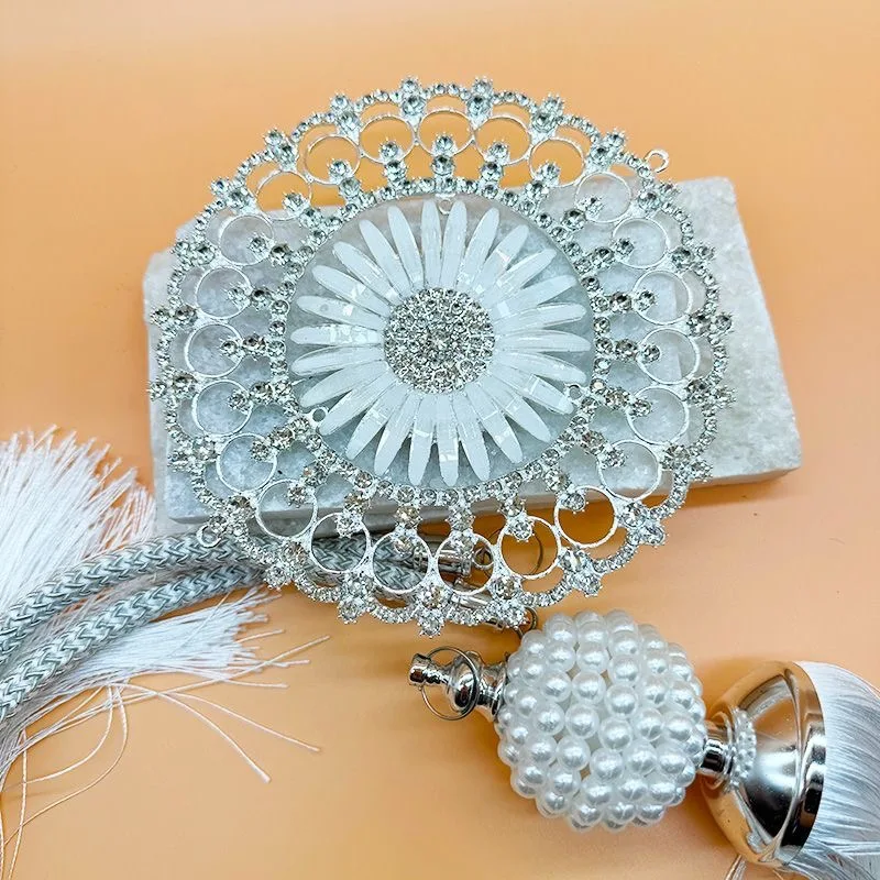 

Подвесное украшение для дома с подсолнухом, европейские занавески, настенные подвесные жемчужные кисточки, украшение со стразами, аксессуары для украшения дома