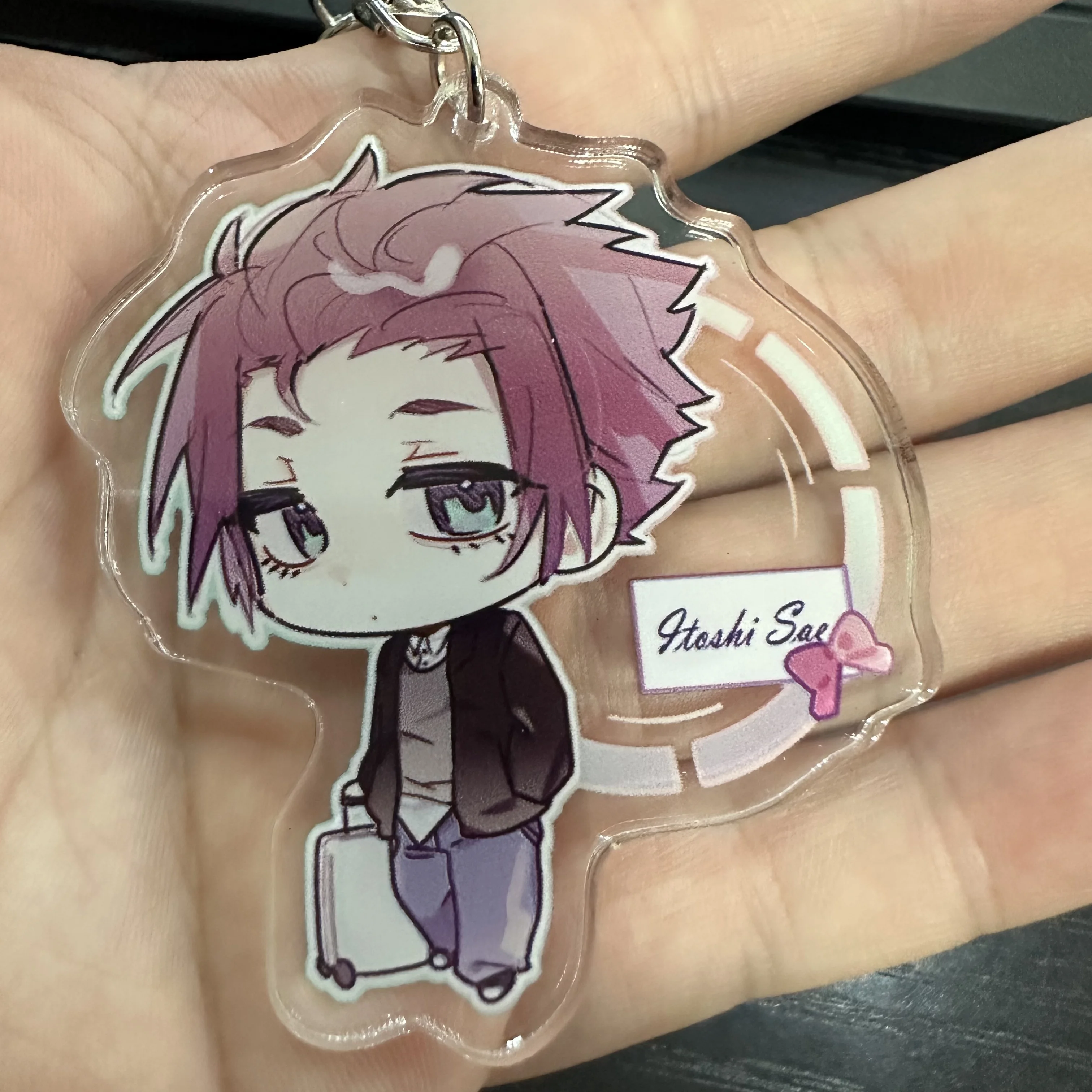 Акриловые брелки с аниме принтом 6 см