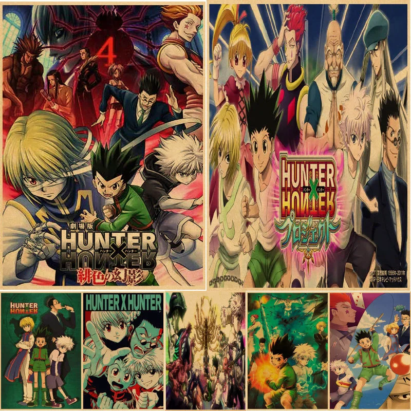 

Настенные постеры Hunter x Hunter, настенные постеры, настенные постеры, Настенная бумага, спальня, аниме, домашний декор, плакаты, винтажный посте...