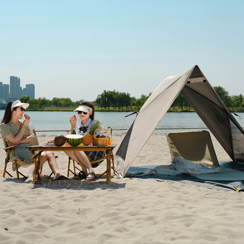 Waterproof Beach Tent Portable Rapidly Loosen Canopy Tent Outdoor Durable Ventilation Camping Sun Shelter For Picnic Tourist