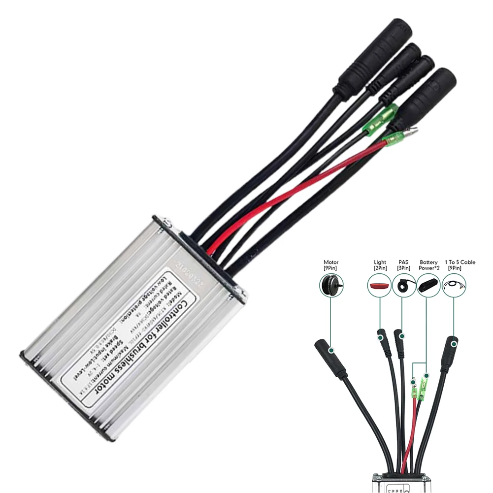 

Контроллер для электровелосипеда, 350 Вт, DC 36/48 в