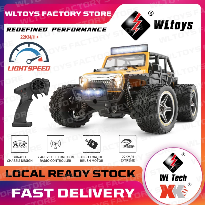 Модель гоночного автомобиля Wltoys 144010 284131 K989 22201 2 4G на радиоуправлении с светильник