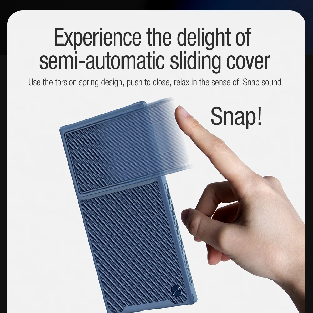 For Samsung Galaxy S23 Ultra Case NILLKIN Textured Spring Sliding Cover For Samsung S23/S23 Plus Nylon Fiber Slide Camera Cover
