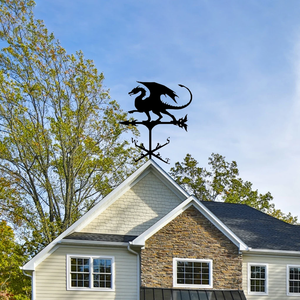 

Weather Vanes Multiple Patterns Yard Accessories Widely Applicable Home Decor Roof Decoration Garden Stake Farmer and Horse