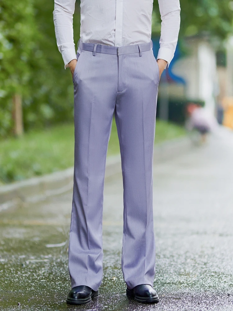 Осенние новые эластичные прямые брюки-трубы мужские деловые повседневные брюки