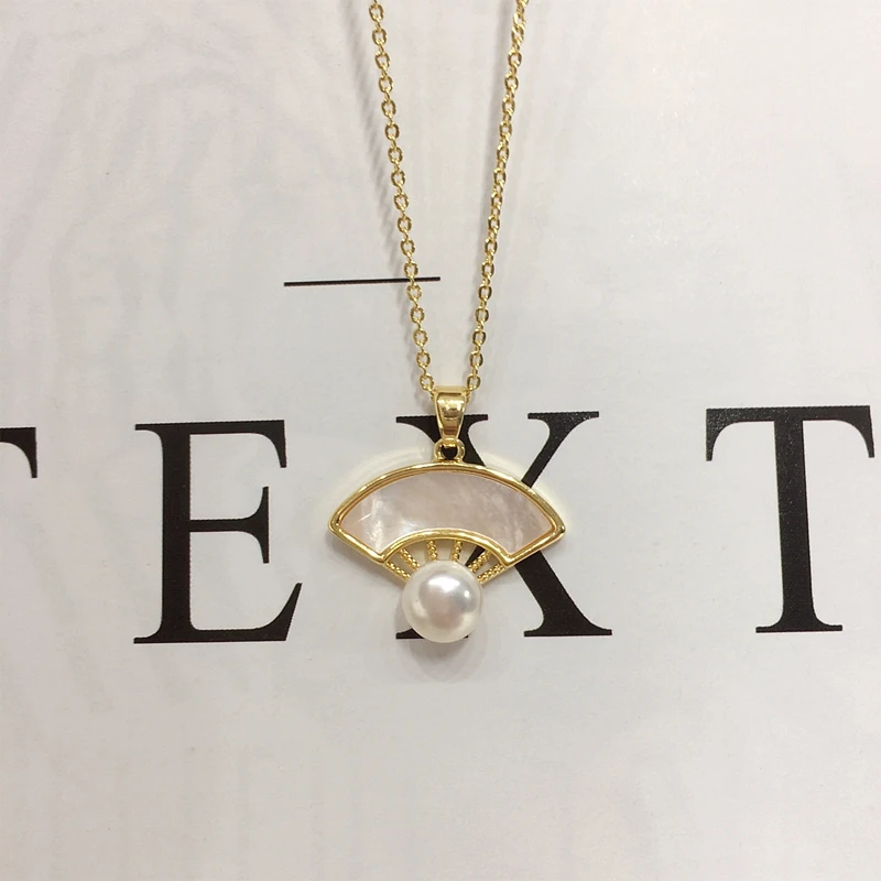 ZHBORUINI 2024 новое высококачественное ожерелье из натурального пресноводного