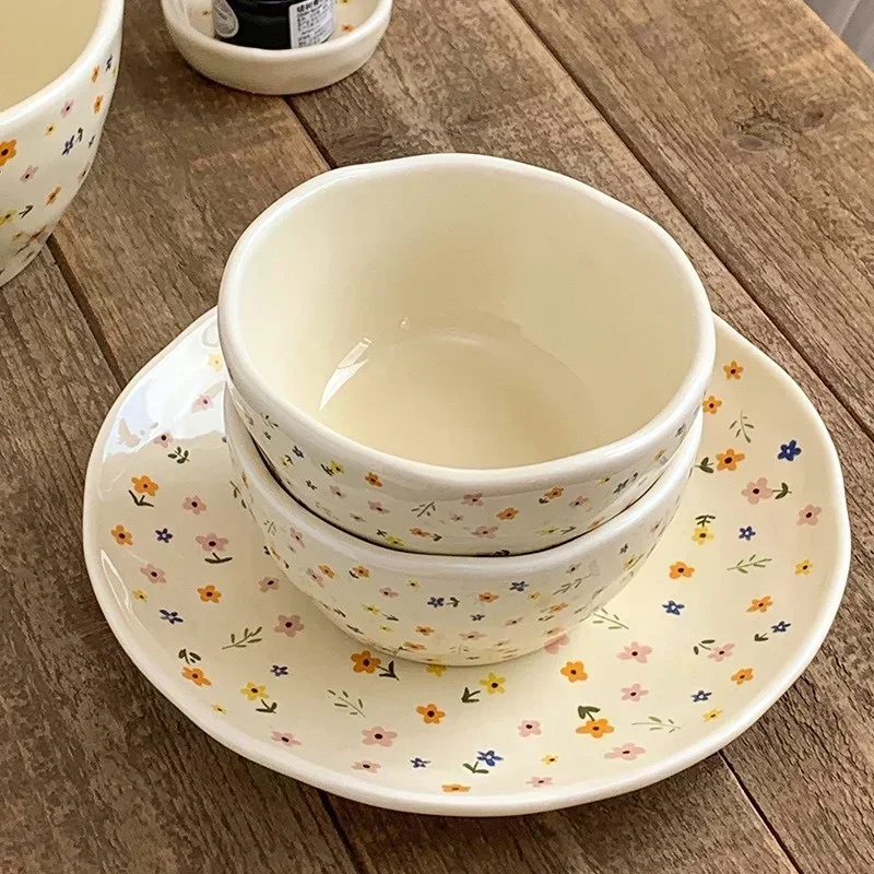 Керамическая утолщенная миска для риса фруктов овощей салата