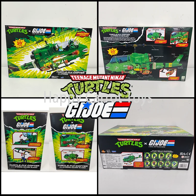 Оригинальный набор Playmates Turtles X GI JOE: фигурка Черепашки-Вертолетщика 20 дюймов, секретная система вооружения Мутантов, детский игровой набор, игрушка (art.: 3920dc0366e09) - 3920dc0366e09