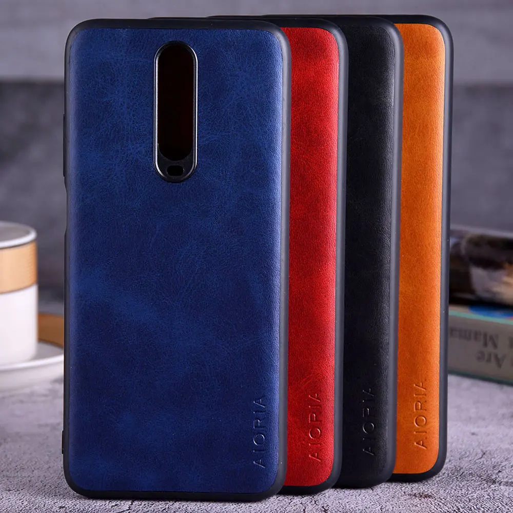 

Case for Xiaomi Poco X2 funda Luxury Vintage leather skin soft TPU with hard PC phone cover for Xiaomi poco x2 case coque capa