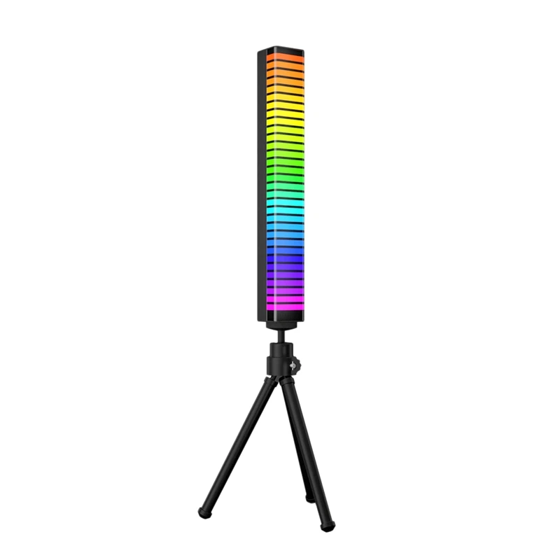 

3D Rgb Sound Control Rhythm Light Colorful Music Led Light Bar Decorative Light Suitable For Garage Desk