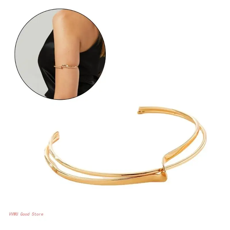 

Women Arm Bangle Bracelet Upper Arm Cuff Armlets Simple Fashion Upper Armband Adjustable Arm Cuff Bracelet Female Gift