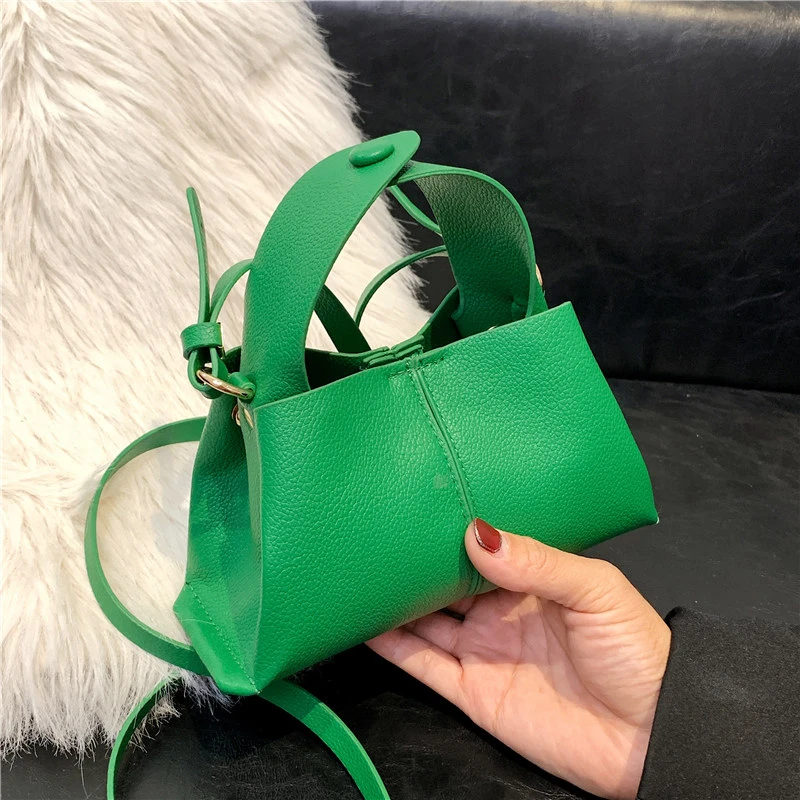 

Mini Women's Crossbody Bag 2022 New Fashion Hobo Handbag Ladies Soft Leather Simple Messenger Shoulder Bags Phone Purse Green