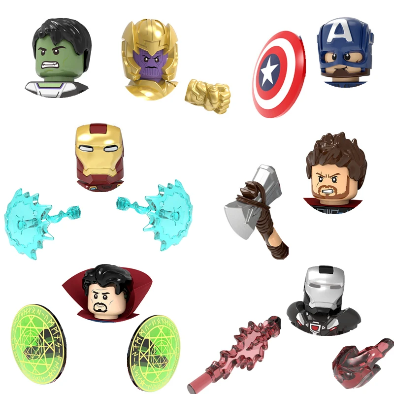 Мини Экшн-фигурки Marvel Мстители модель фильма строительные блоки наборы кирпичей