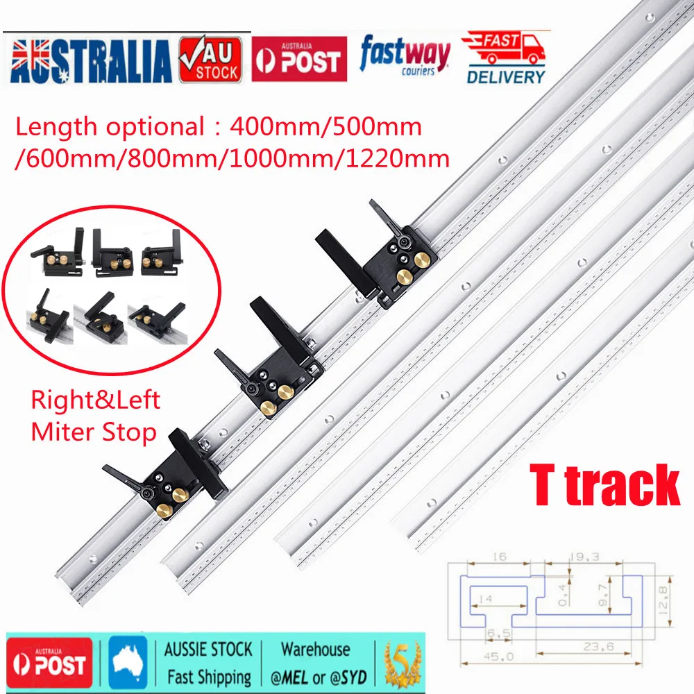 

Трек Т-образный из алюминиевого сплава, 600/800/1000/1220 мм