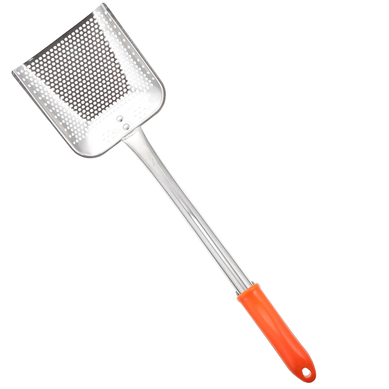 

1Pc Slotted Spoon Mesh Strainer Stainless Steel Kitchen Colander (Silver)