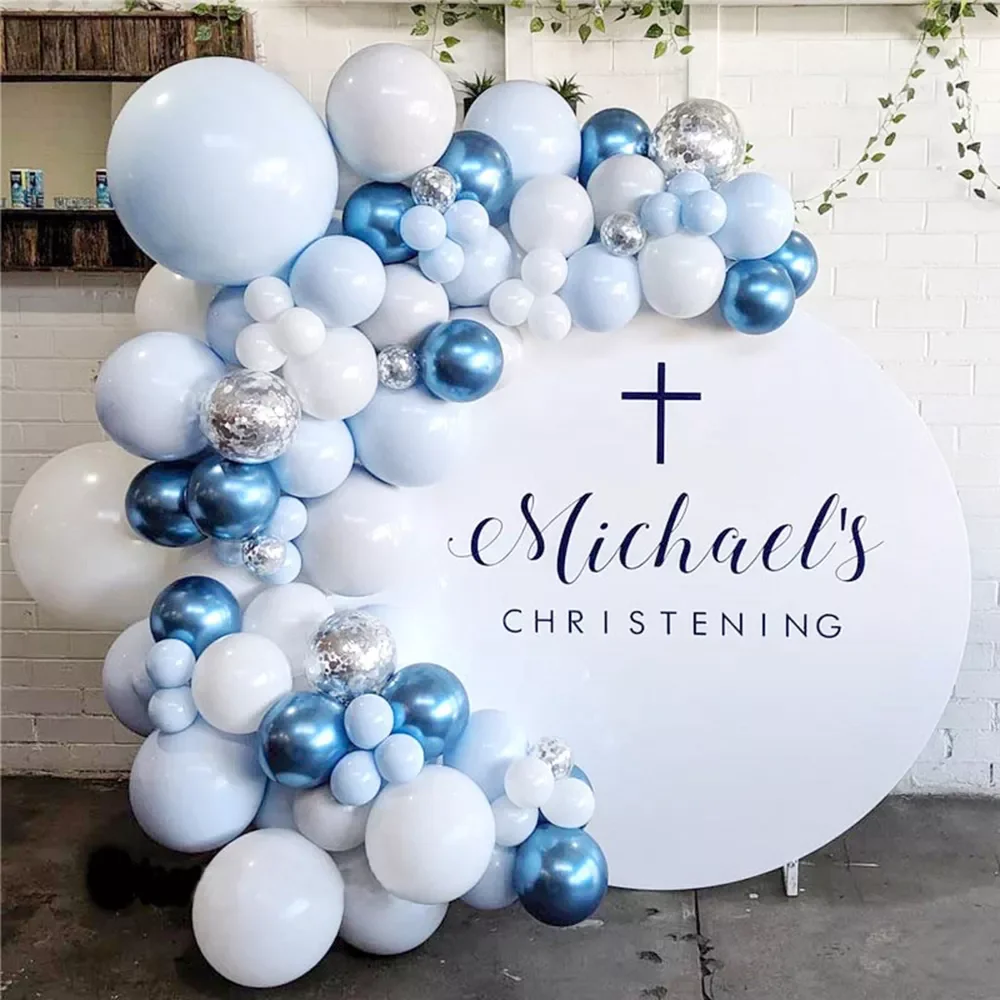 

Macaron воздушные шары-гирлянды Arch вечерние белые синие шары, украшение для свадьбы, дня рождения, фестиваля