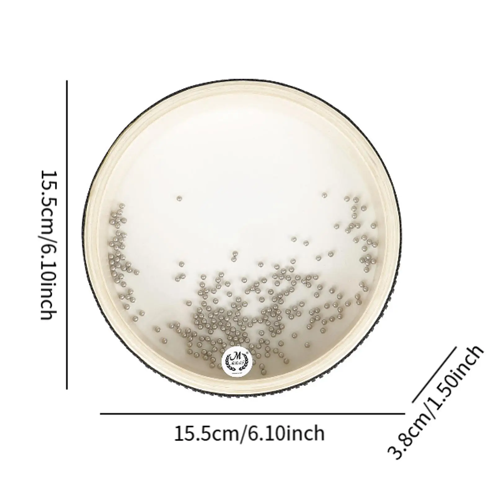 Морской барабан с волнистыми бусинами 6-дюймовый ударный из бисера для дома