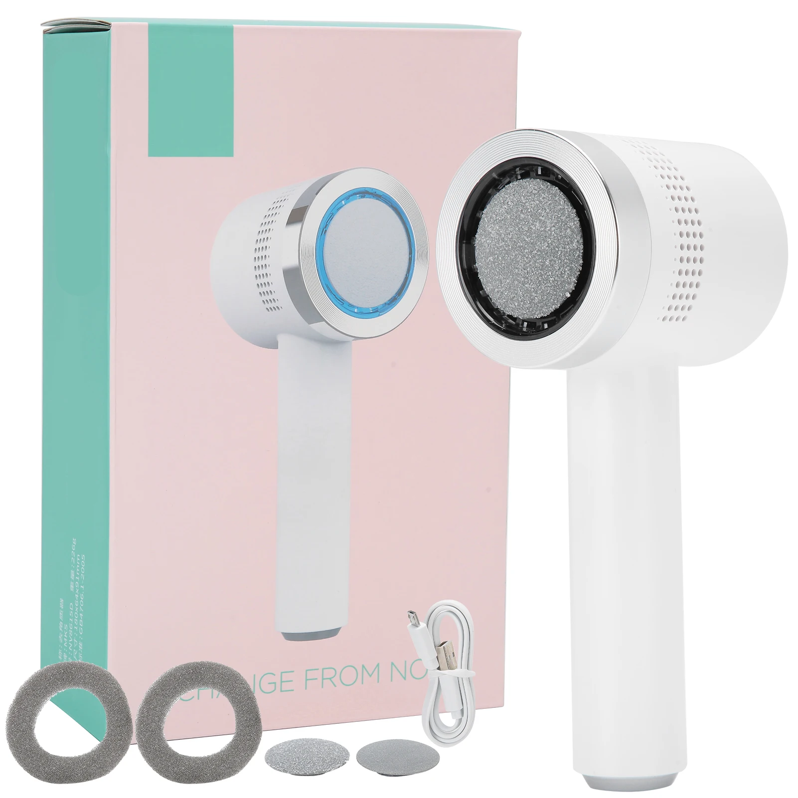 

Electric Foot File Grinder Exfoliating 2 Gears Foot Callus Dead Skin Remover Pedicure Tools