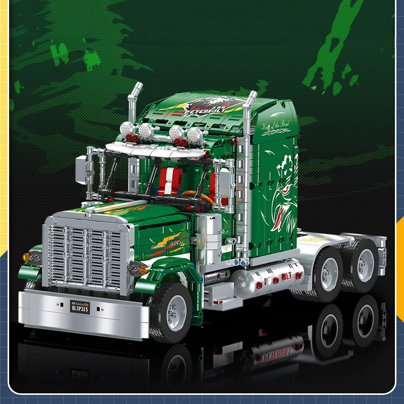 Новинка 2105 шт. технический Радиоуправляемый Американский полуприцеп