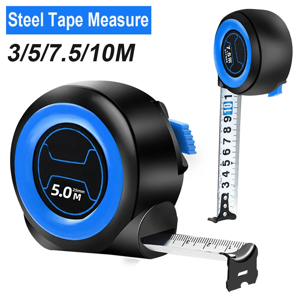 

3 / 5 / 7.5 / Steel Ruler 10 Meters Self-locking Steel Tape Measure for Woodworking Daily Life Construction Decoration etc
