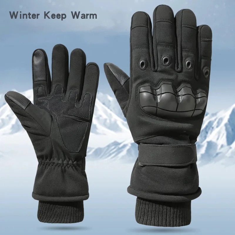 

Winter Warm Tactical Gloves Touch Screen Full Finger Gloves Outdoor Skiing Mountaineering Hunting Protective Breathable Gloves