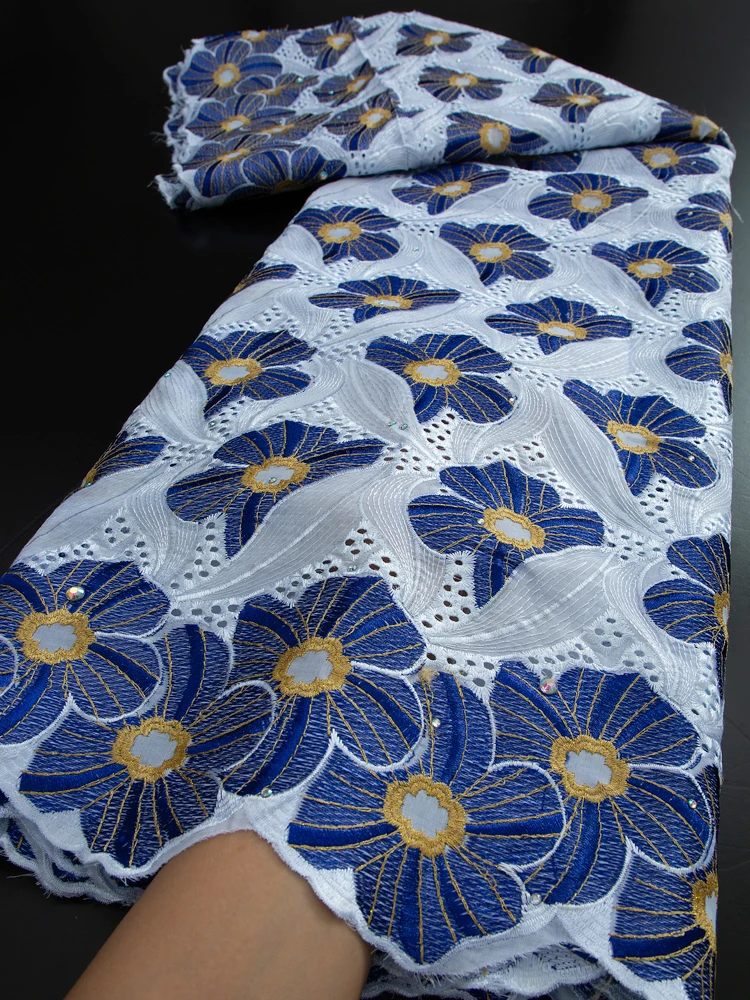 

Новейшая африканская швейцарская вуаль, кружевная ткань 2,5 ярдов, нигерийская кружевная ткань 2023, высококачественный материал для платья для свадебной вечеринки TY3288