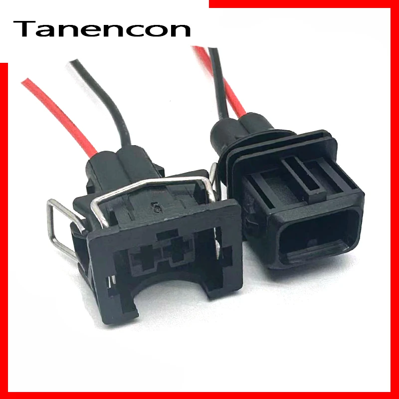 

1 Set 2 Pin Male Female EV1 Fuel Injector Nozzle Waterproof Connector Plug Socket Housing For VAG 829441-1 037906240 106462-1