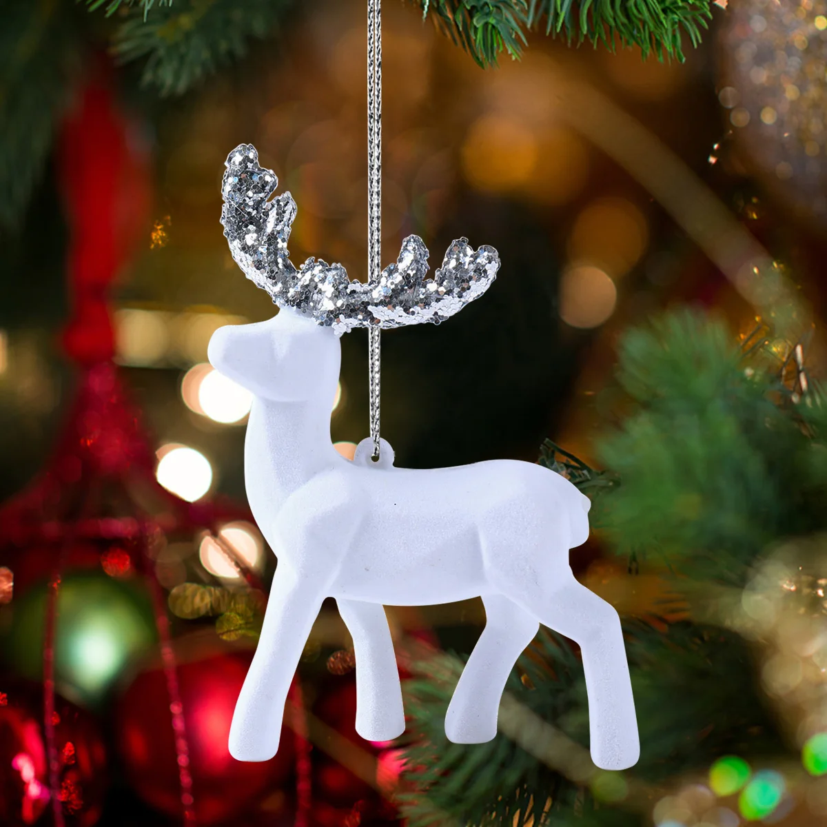 Рождественское искусственное украшение в виде оленя на Рождество 2024 Новый год 2025