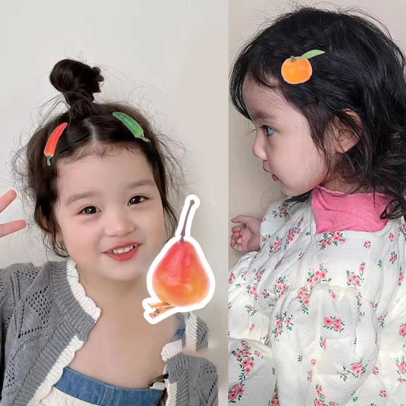 Заколка для волос в виде фруктов 5 шт.