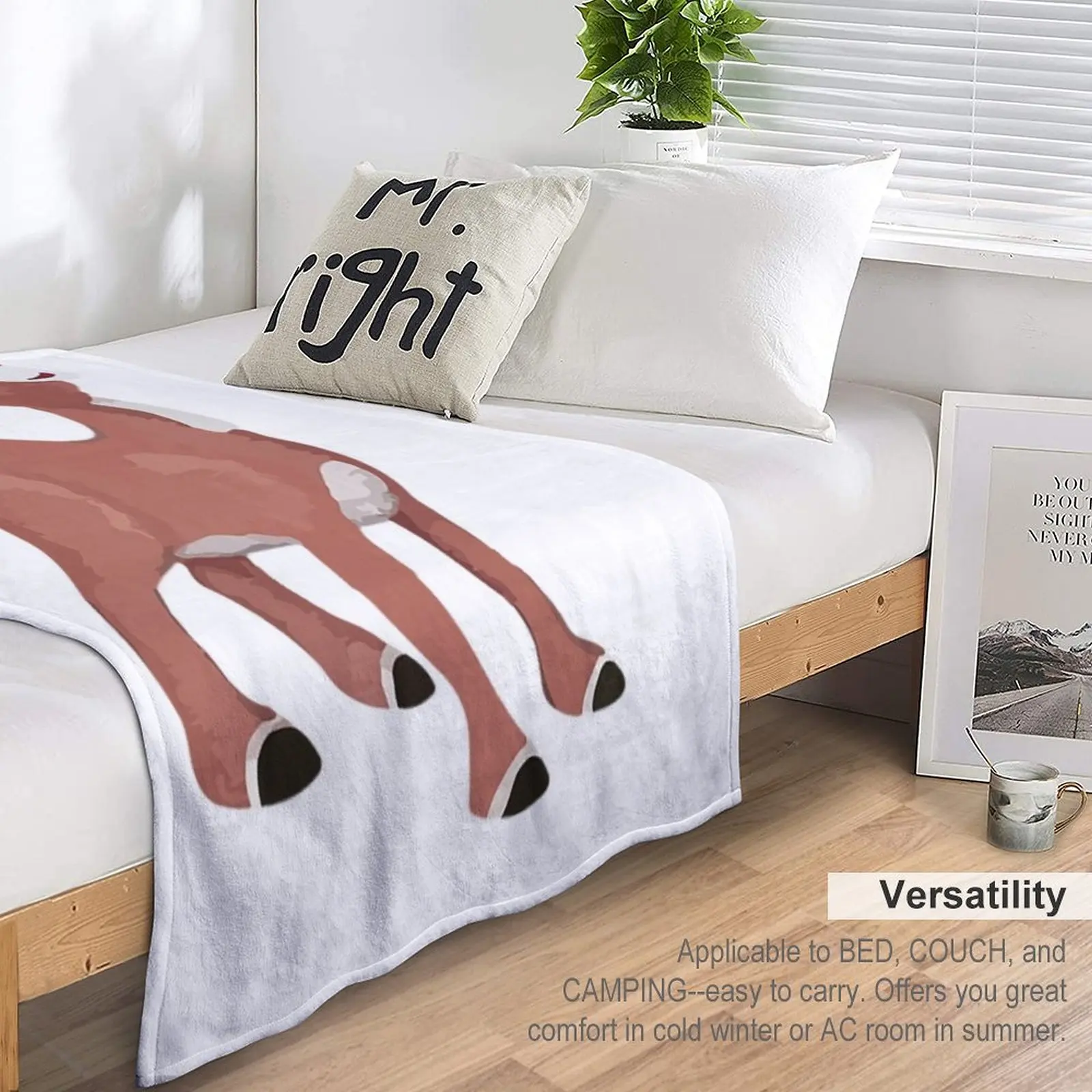 Классическая футболка Rudolph с изображением Красного оленя Классическое Одеяло