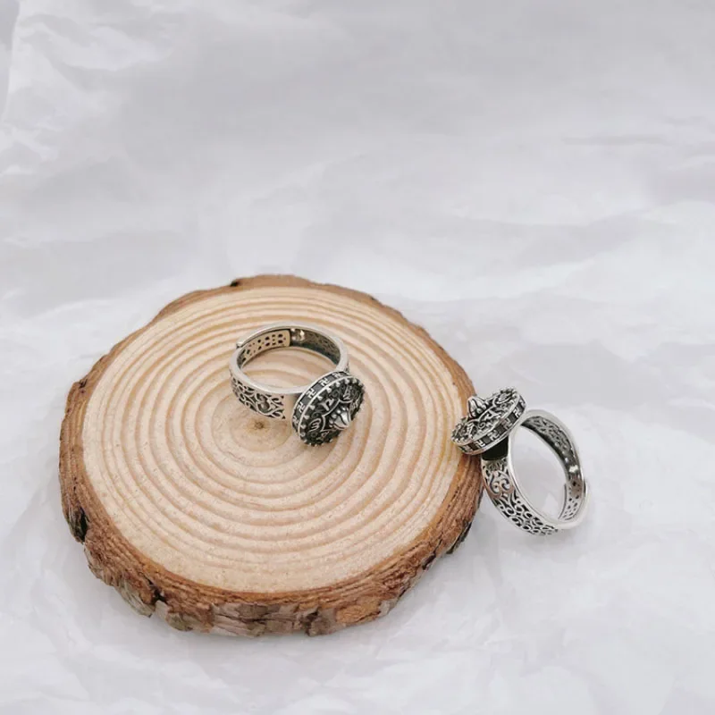 Женское Винтажное кольцо из тайского серебра 925 пробы с шестью истинными словами