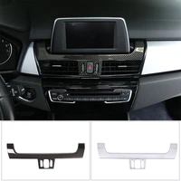 abs carbon fiber center console navigation display panel cover trim for bmw 2 series f45 f46 218i 220i 2015 2019 car accessories