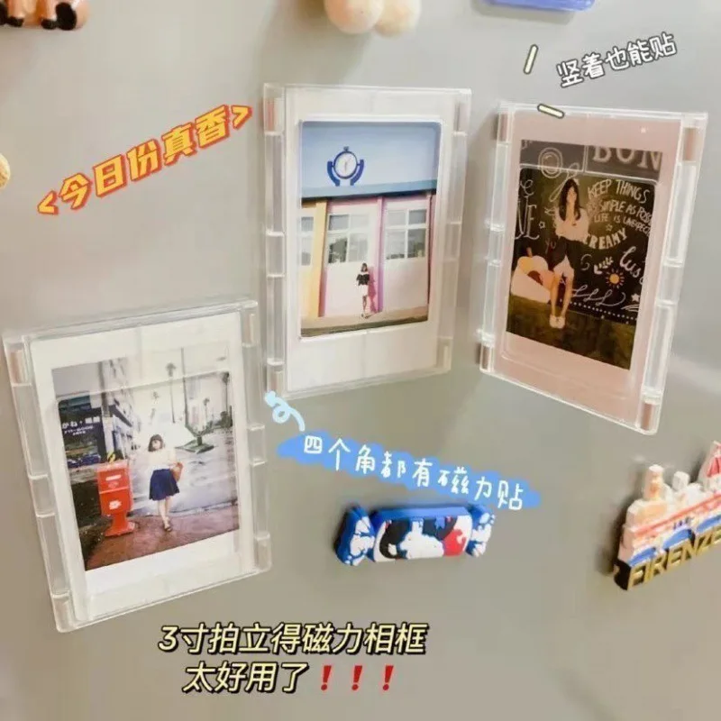 3-дюймовая Магнитная Дизайнерская Фоторамка Polaroid Мини-акриловые Магнитные