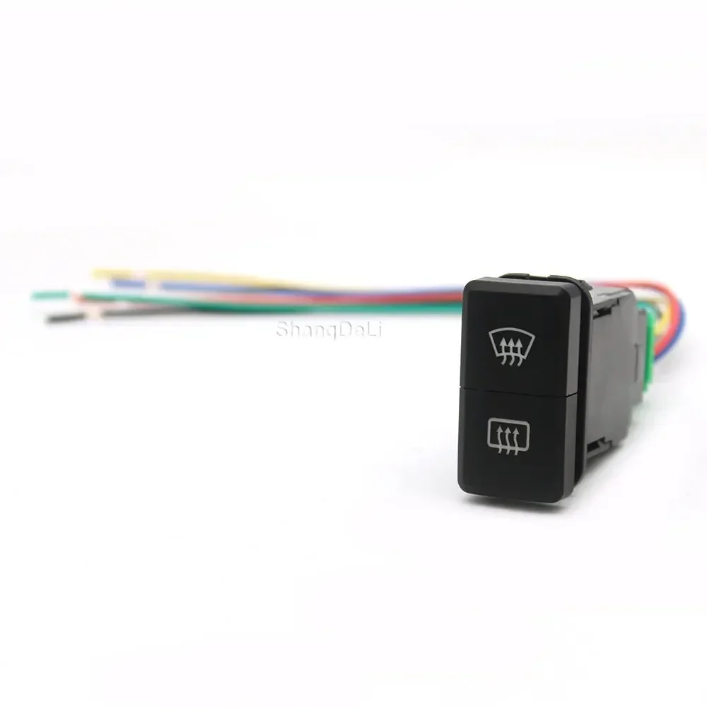 

Автомобильный двойной переключатель, передняя и задняя кнопки дефронтальной защиты, переключатель для модификации с соединительной проволокой для Toyota LAND CRUISER FJ PRADO 120 LC76