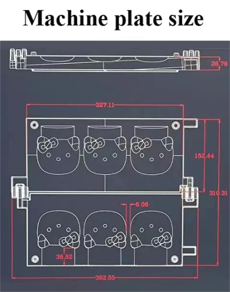 Вафельница в форме кошки с открытым ртом устройство для изготовления вафель