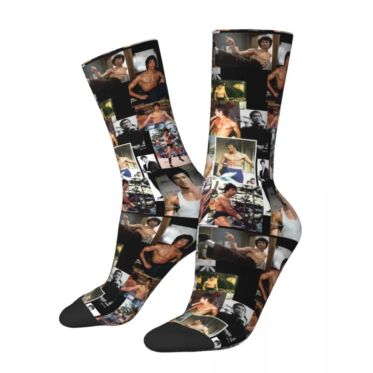 Брюс Ли, аксессуары, короткие носки, удобные носки с графическим рисунком, хлопковые женские и мужские носки, лучшая идея для подарка