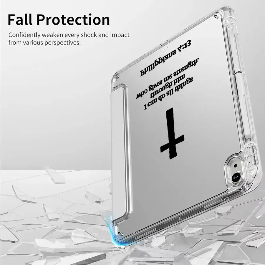 Простой чехол для планшета с христианским крестом для iPad Pro 11-го, 10-го, 9-го, 8-го, 7-го поколений, 12.9 дюймов Pro 2025, Mini 6, 7, Air 4, 5, M3, M2, 1, 2, M4, 11 дюймов (art.: 3920d96bb5da0) - 3920d96bb5da0