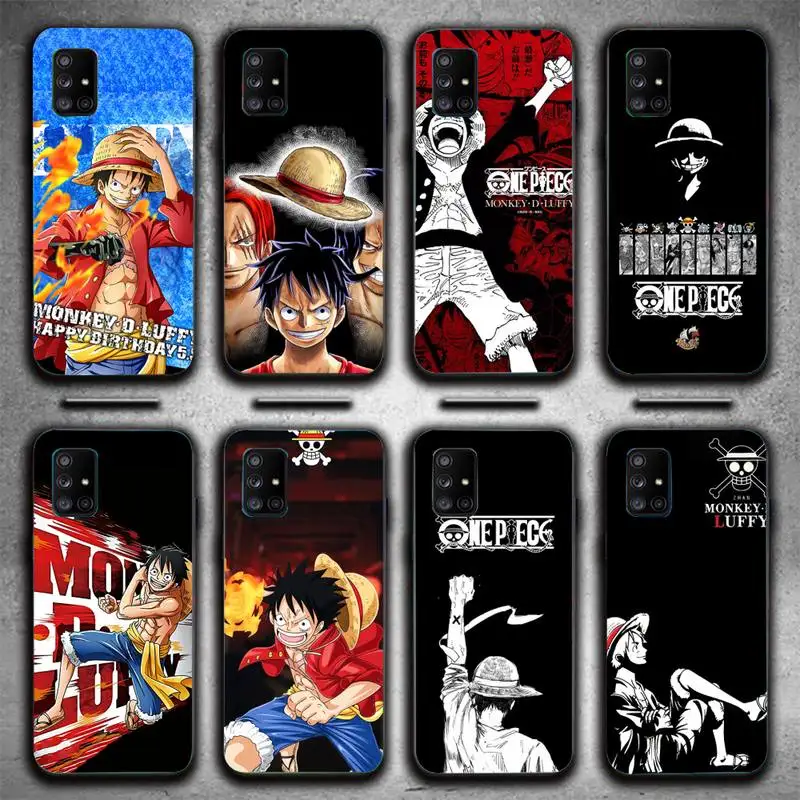 

One Piece Luffy Monkey Phone Case For Samsung Galaxy S6 S7 Edge Plus S9 S20Plus S20ULTRA S10lite S225G S10 Note20ultra Case
