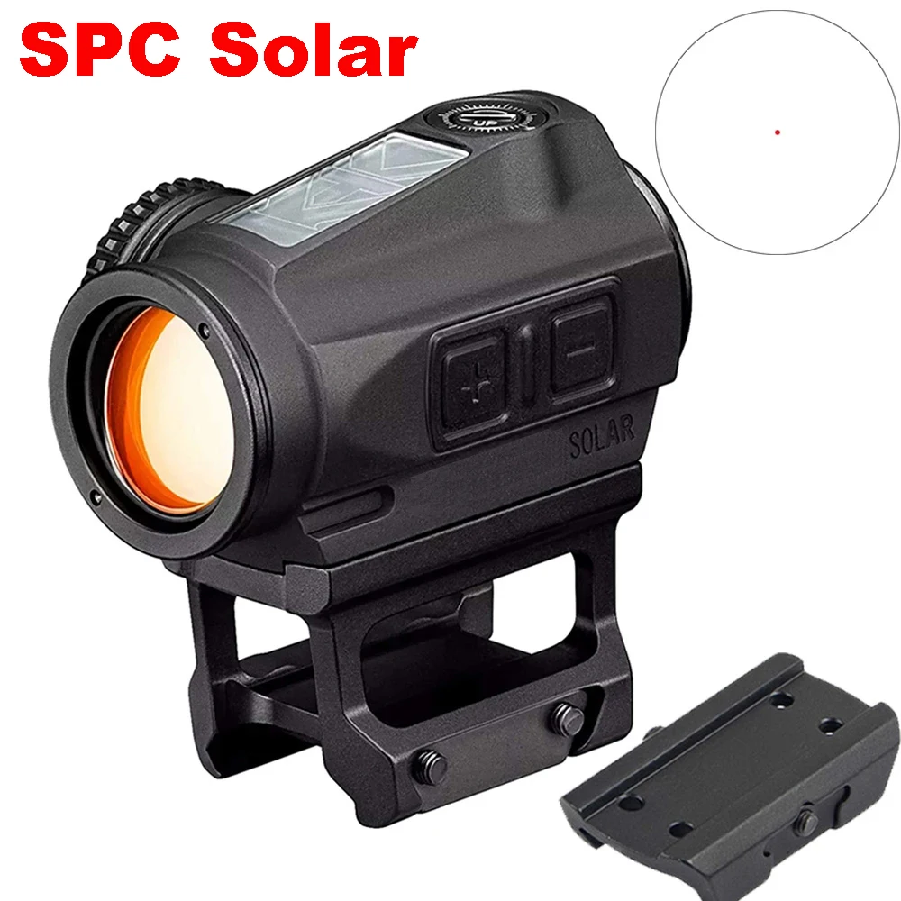 

Коллиматорный прицел SPC Solar Optics, голографический прицел с красной точкой для винтовки, страйкбола, охоты, стрельбы, с 20 мм креплением