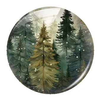 Рождественская сосновая елка ручной работы стеклянные подвески с кабошоном и