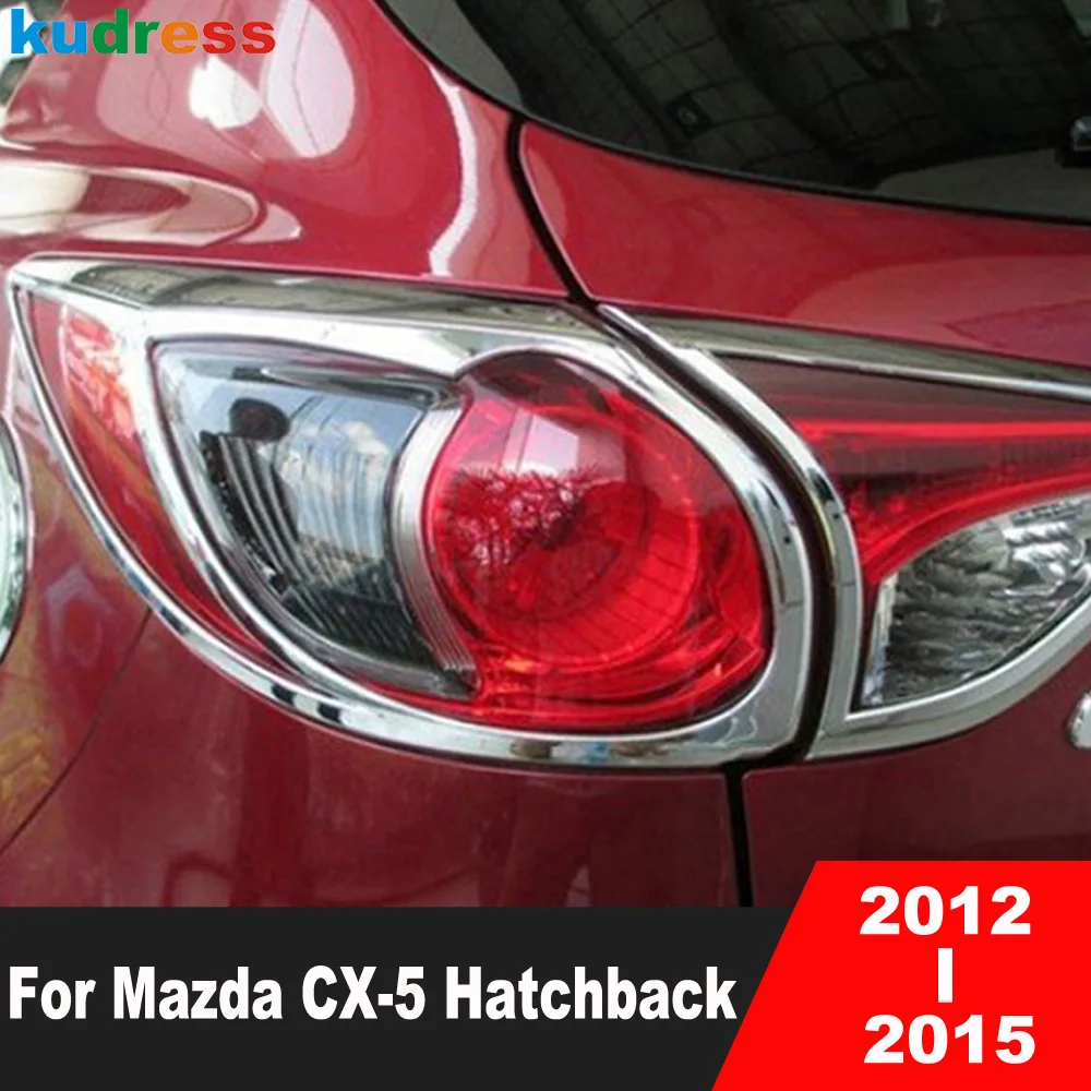 

Накладка на задсветильник фару для Mazda CX-5 CX5 Hatchback 2012 2013 2014 2015, хромированная накладка на заднюю фару, автомобильные аксессуары