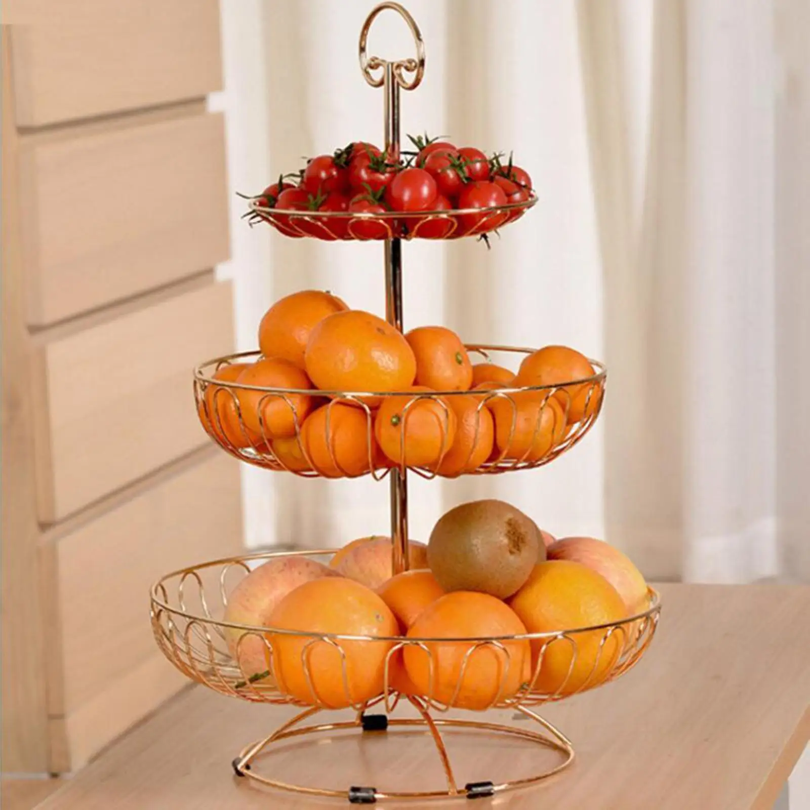 

Металлическая корзина для фруктов 3-Tier