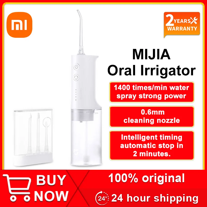 

Портативный ирригатор полости рта XIAOMI MIJIA, Стоматологический Ирригатор, Стоматологический Ирригатор, Флоссер для зубов, средство для чистк...
