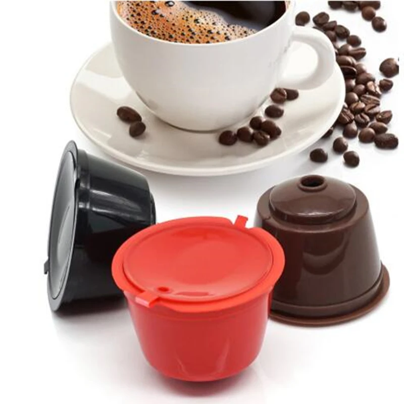 

Reusable Coffee Capsule Filter Cup for Nescafe Dolce Gusto Refillable Caps Spoon Brush Filter Baskets Pod Soft Taste Sweet