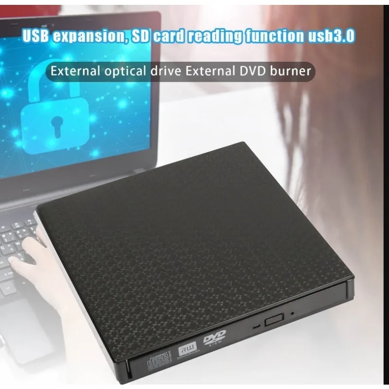 

USB 3.0 Type C External CD DVD RW VCD Writer Drive DVD Burner Reader Player Optical Drives with SD/TF Port For Macbook Laptop PC