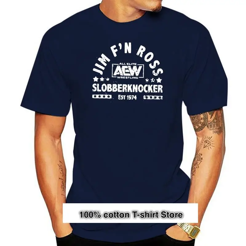 

Camiseta de Jim FN Ross Slobberknocker AEW, XS-XXXL, M F, nueva Japón AEW NJPW