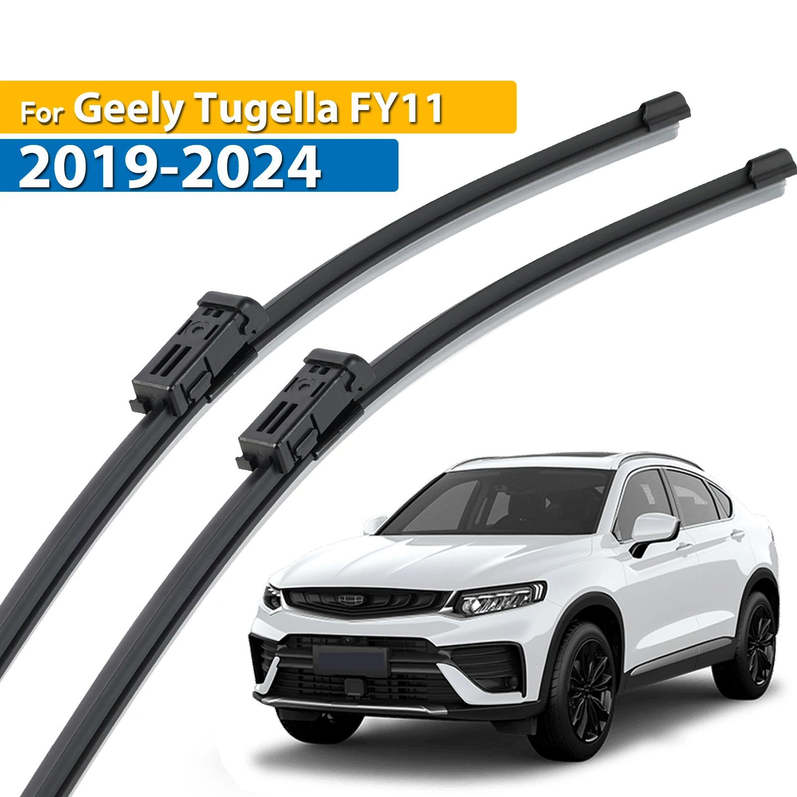 

Передние щетки стеклоочистителя Erick's LHD для Geely Tugella FY11 2019-2024, лобовое стекло, щетка для очистки окон 24 дюйма + 17 дюймов