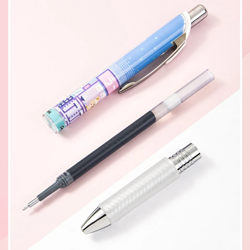 1 Pen +2 Refills LifeMaster Pentel EnerGel Needle Point Gel Ink Pen Tokyo Mosaic Limited 0.5 mm Black Smooth Writing Supplies images - 6