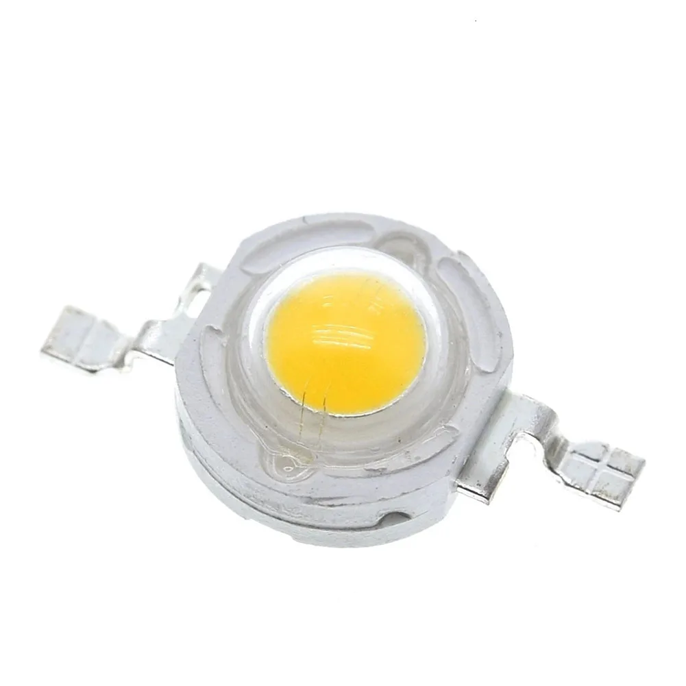 

1W 3W Led Lumen Lamp Beads Warm Light White Light 100pcs 180 Degrees Beam Angle 220-240LM Lighting Accessories