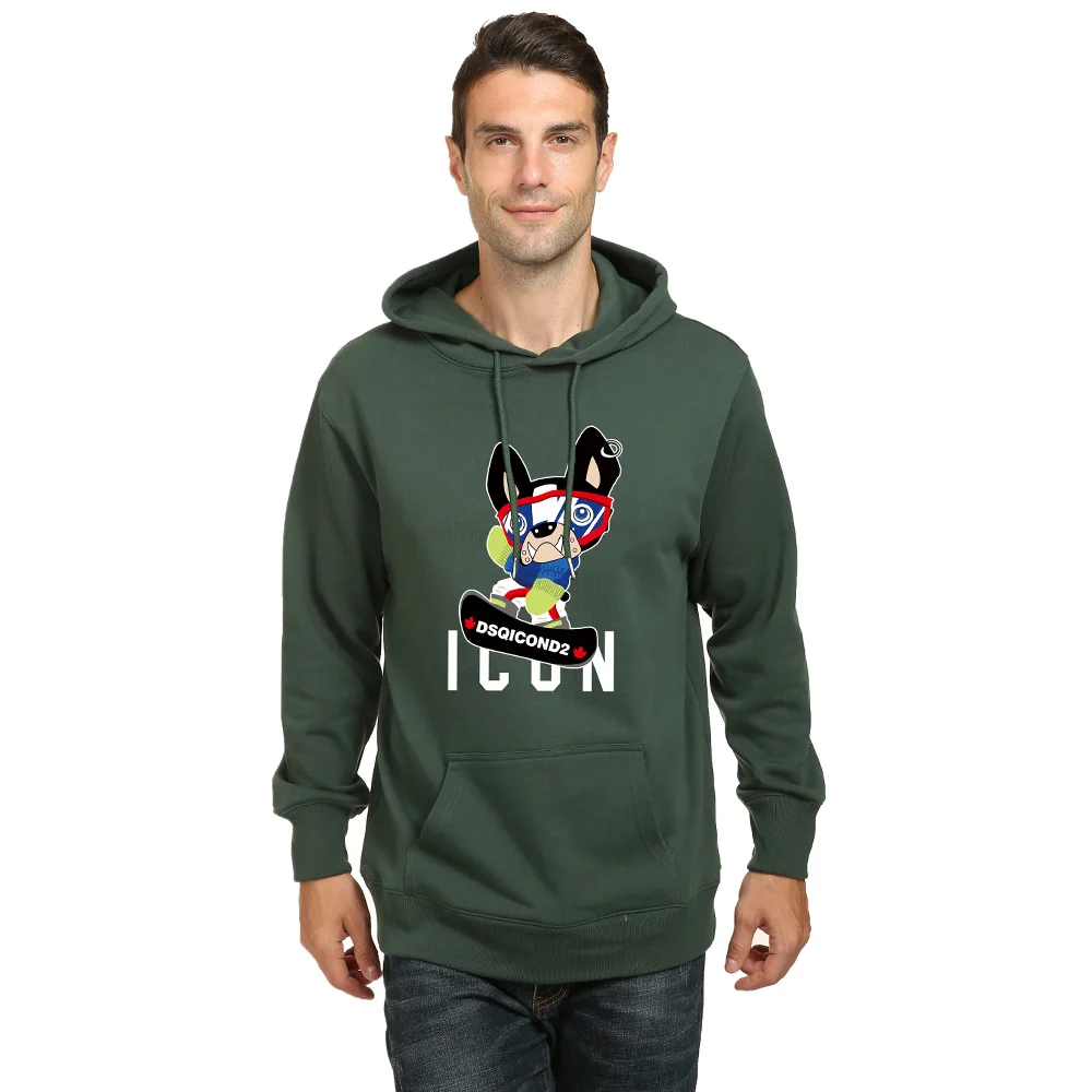 

2022 зимний стиль DSQ2 брендовая мужская Толстовка 100% хлопок Повседневная Толстовка с длинным рукавом унисекс теплая толстовка с капюшоном с б...